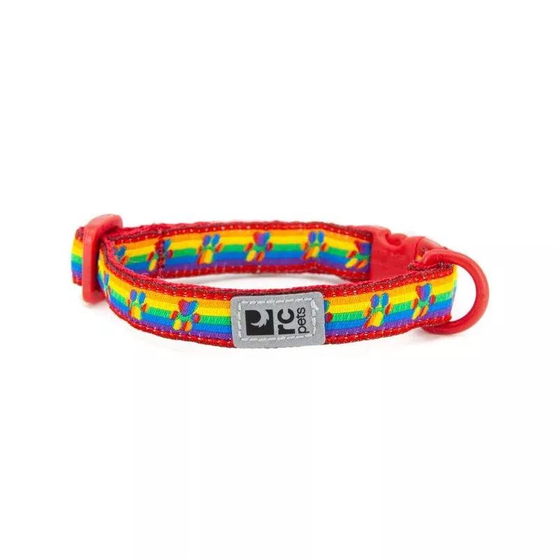 RC Pets Kitty Breakaway Cat Collar - One Size 8-10" - Rainbow Paws