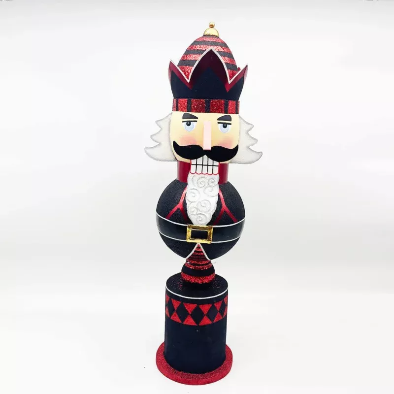 Red/Black Stripe Nuttycracker Topiary