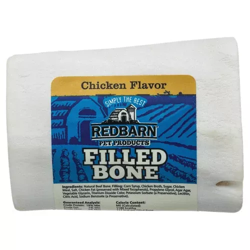 Redbarn Pet Products, Redbarn Pet Products Filled Bone Dog Treat, Chicken, 1 Each/3.5 Oz, Small