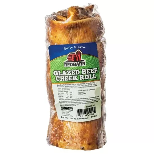 Redbarn Pet Products, Redbarn Pet Products Glazed Beef Cheek Roll Dog Treat, 2.05 Oz Beef, Small / Medium (Case Of 25)