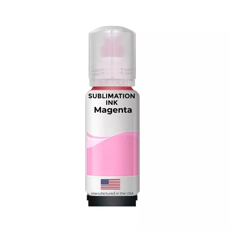Replacement 70ml Magenta Sublimation Ink Bottle Compatible with Epson Supertank Printers for 502/512/522 Bottles