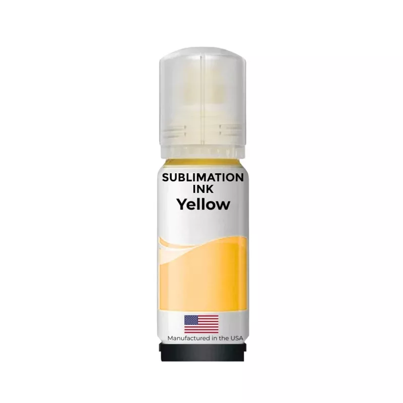 Replacement 70ml Yellow Sublimation Ink Bottle Compatible with Epson Supertank Printers for 502/512/522 Bottles