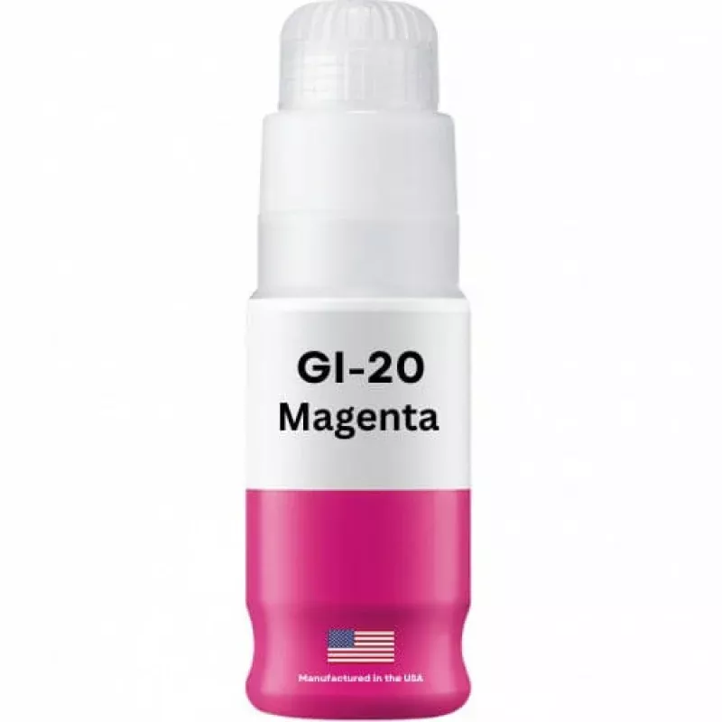 Replacement Ink Bottle For Canon GI-20 (3395C001) 70 ml Magenta