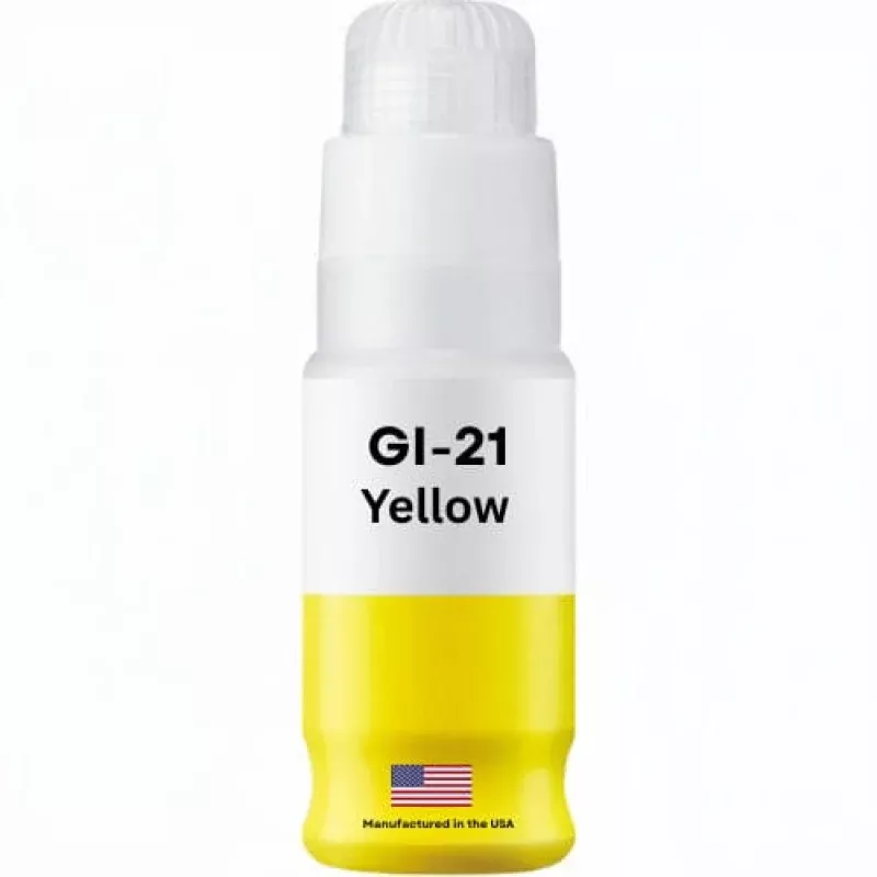 Replacement Ink Bottle For Canon GI-21 (4539C001) 70 ml Yellow