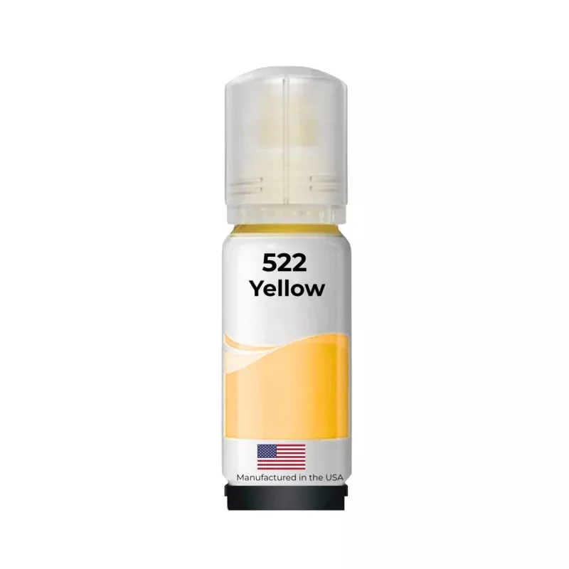 Replacement Ink Bottle For Epson 522 (T522420-S) 70 ml Yellow