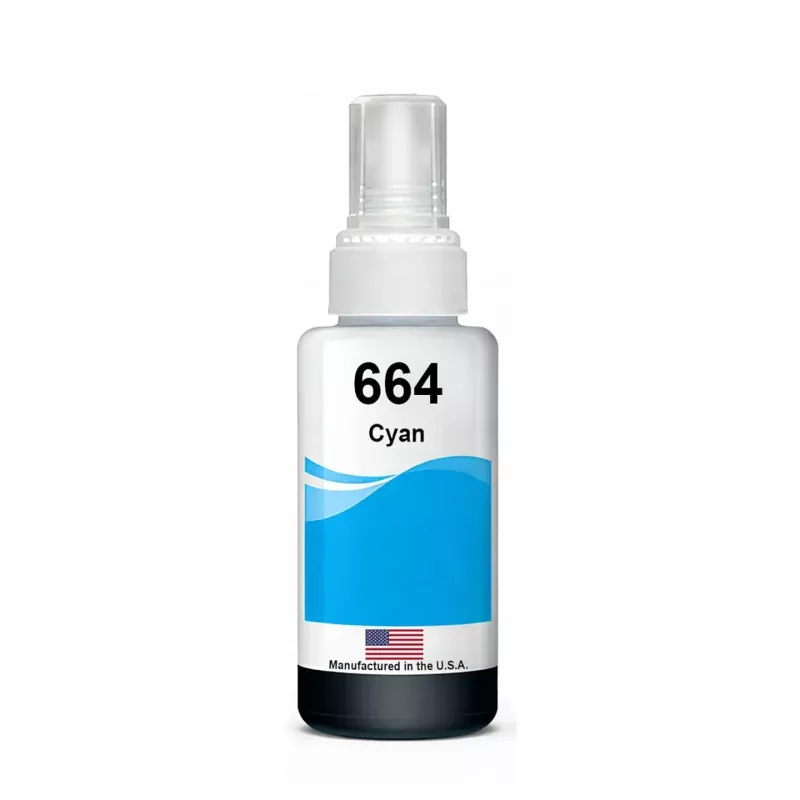 Replacement Ink Bottle for Epson 664 Cyan T664220-S
