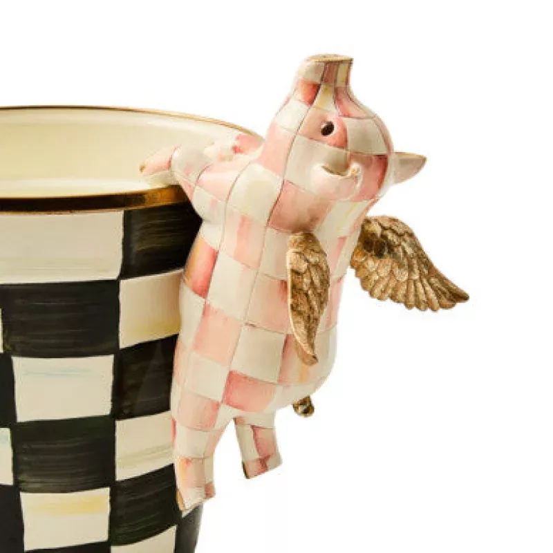 Rosy Check Flying Pig Pot Climber