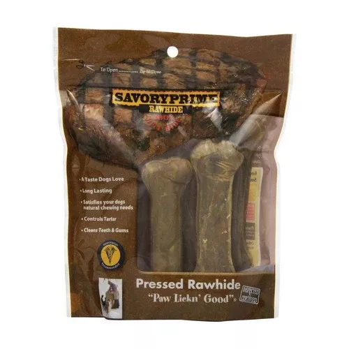 S & M Professionals, Rawhide Bone Dog Treat, 6 Count