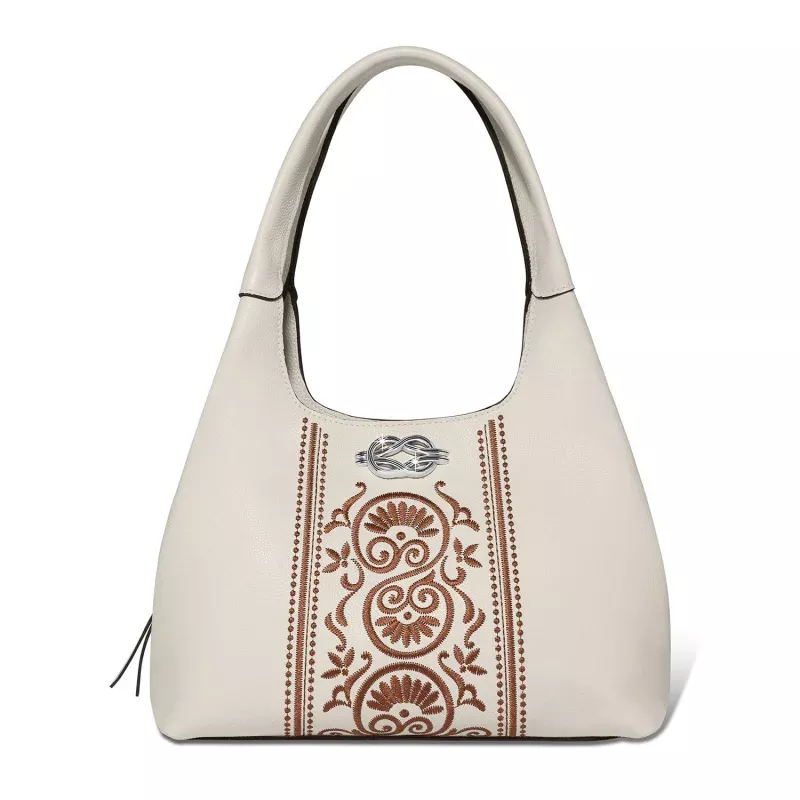 Selene Embroidered Shoulder Bag