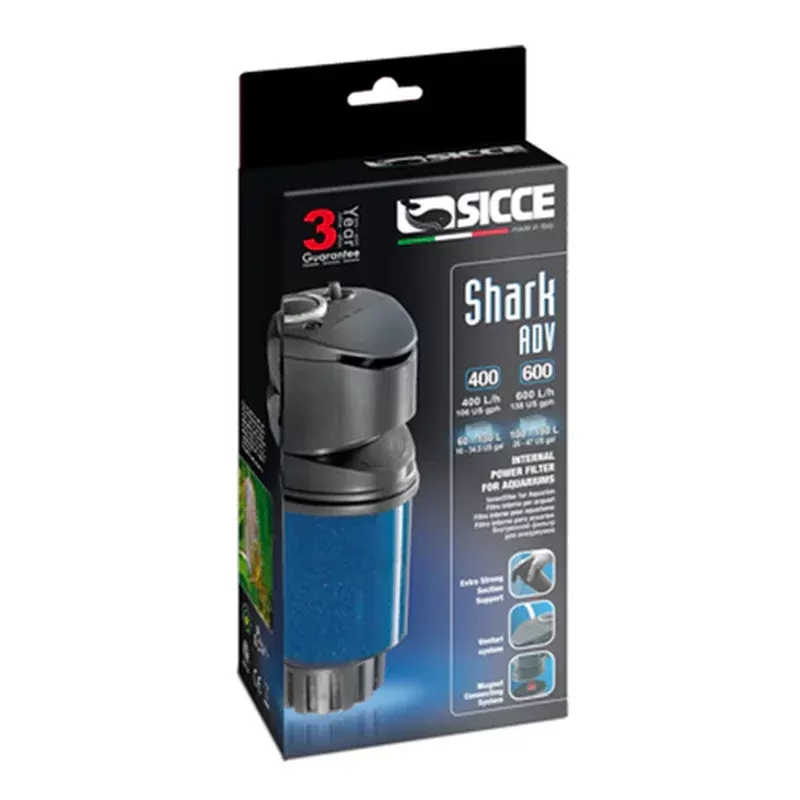 Sicce, Sicce SHARK ADV 600 Internal Filter – 158 GPH, 1 Each