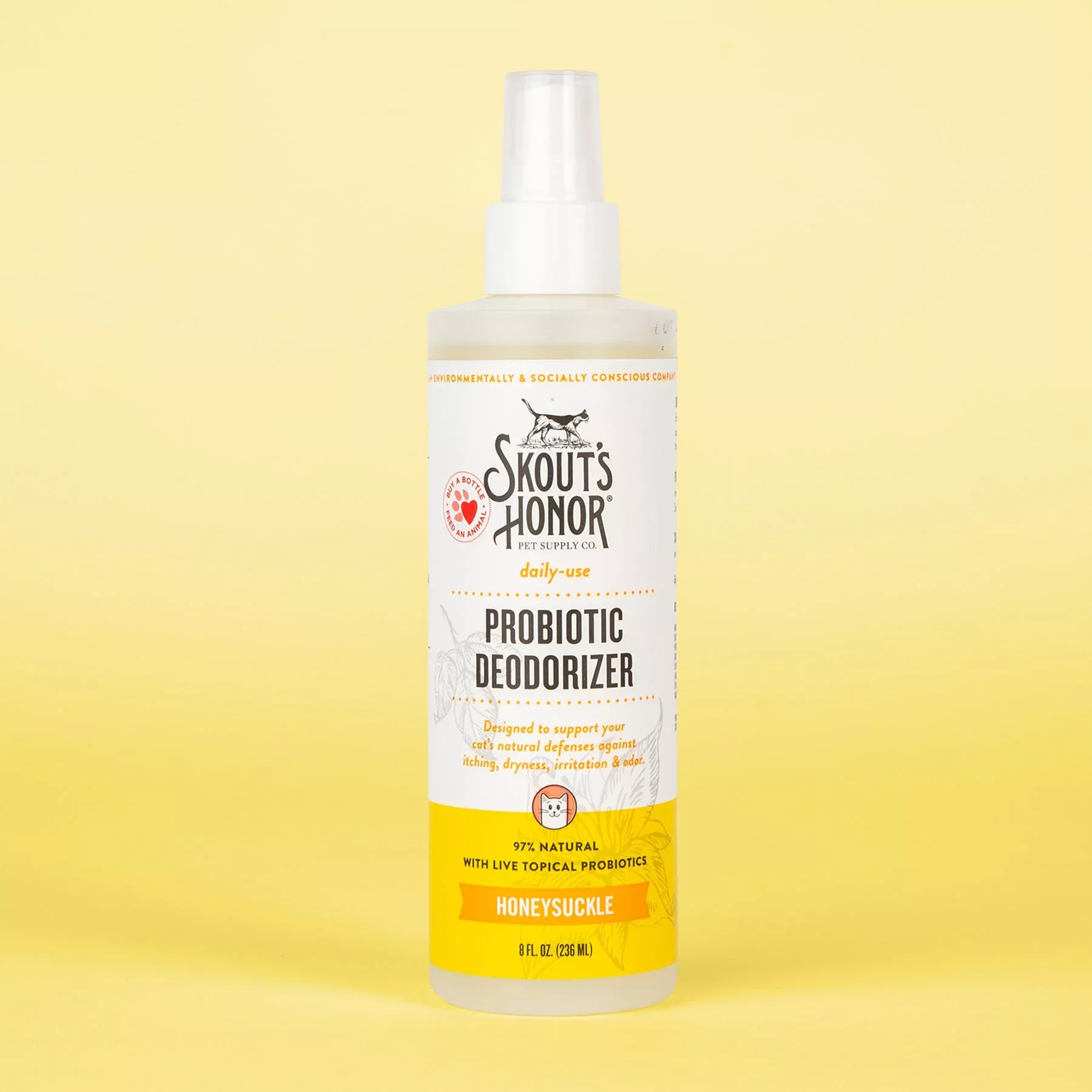 Skout's Honor Probiotic Cat Deodorizer - Honeysuckle (8oz)
