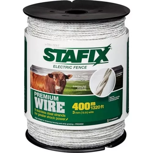 Stafix, Stafix Premium 9-Strand Poliwire, 1320 Feet,White