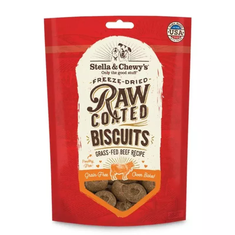 Stella and Chewy Raw Coated Biscuit Beef 9z