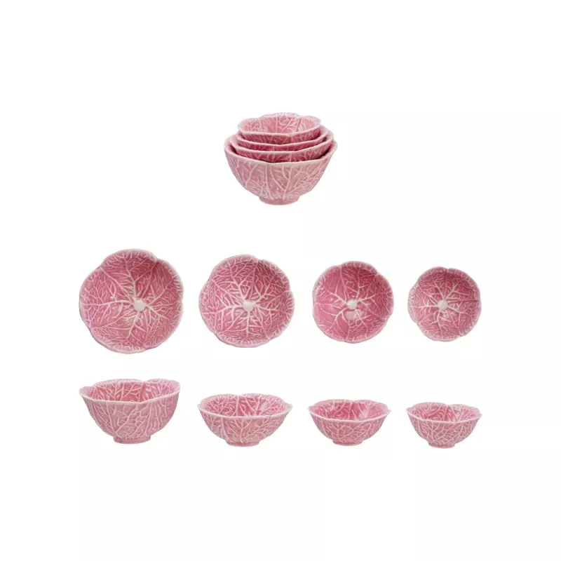 Stoneware Cabbage Shaped Prep Bowls Set/4 – Sold as Set
