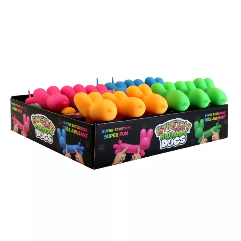 Stretchi Balloon Dog|Pink&Orange&Blue&Green