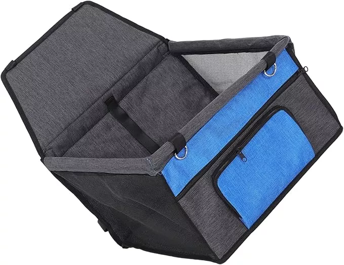 SUPVOX Portable Pet Car Seat for Dogs and Cats Breathable Design Front Pocket Easy Installation for Travel Cars Suvs and Trucks