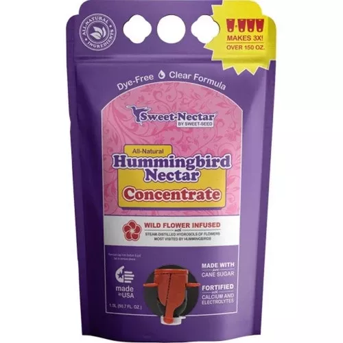 Sweet-Nectar, Sweet-Nectar Hummingbird Concentrate Bag, 1.5 Litres / Clear