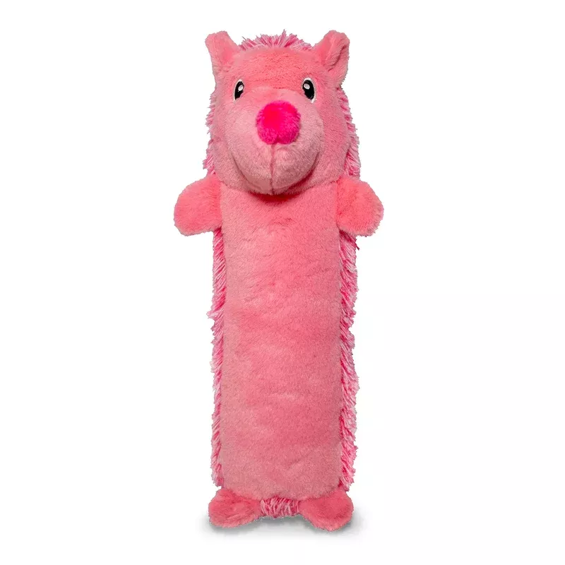 ThoozyPet Hedgehog Plush Dog Toy Pink 13″