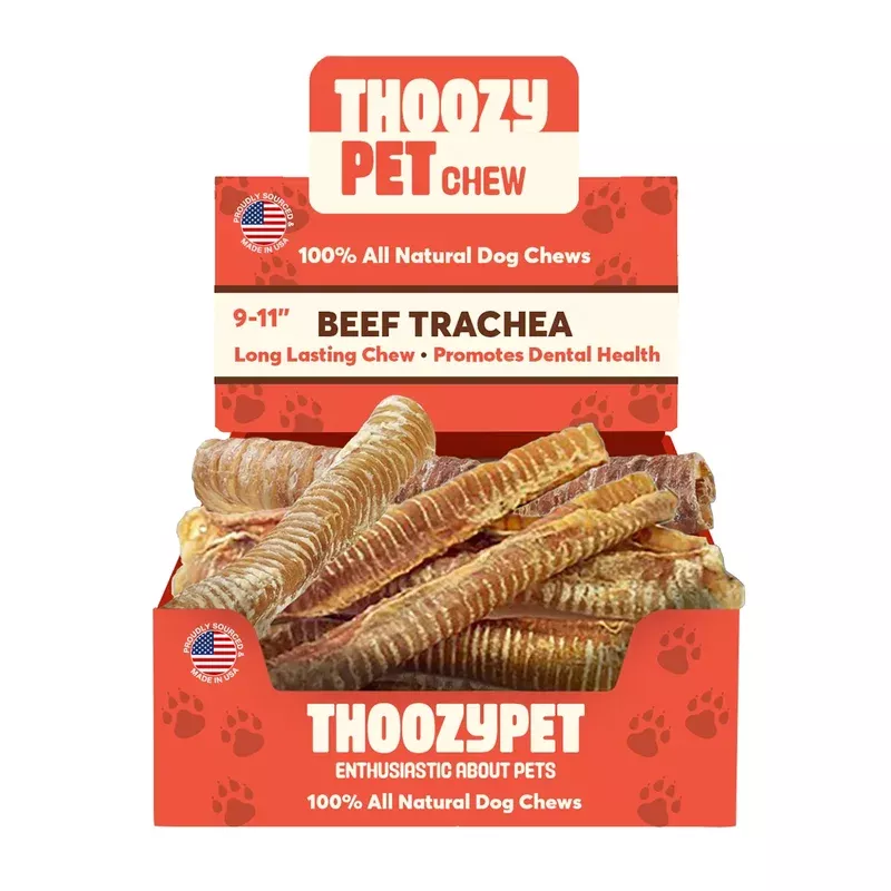 ThoozyPet USA-Sourced BeefTracheaDog Chews 9-11″10ct