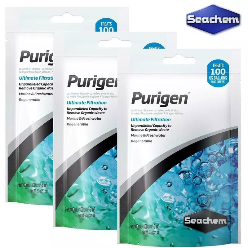 (THREE PACK) Purigen Bagged (100 mL) – Seachem