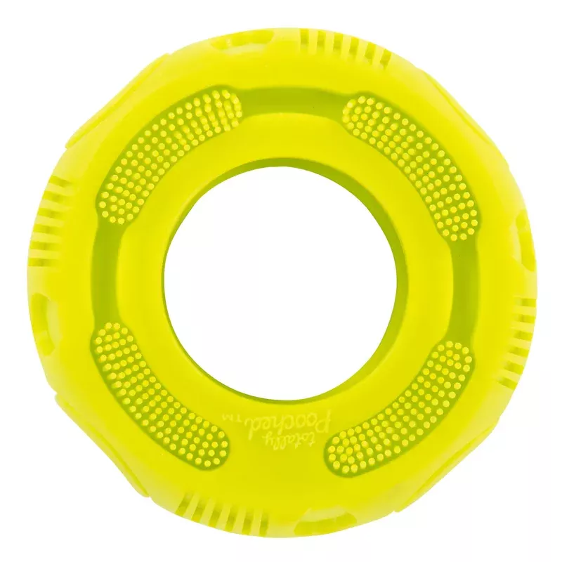 Totally Pooched Stuff’n Brush Tire, 5″, Green