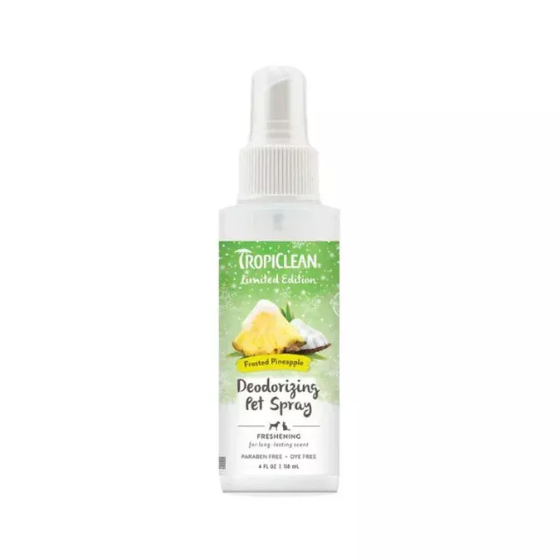 TropiClean Frosted Pineapple Deodorizing Spray for Pets
