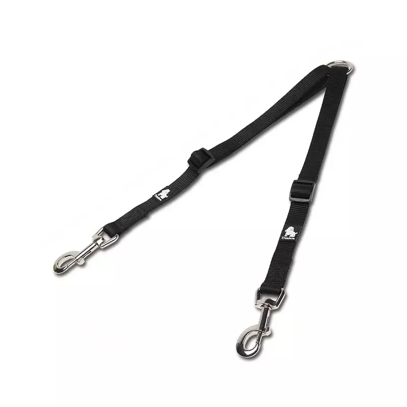 Truelove Nylon Adjustable Dog Leash Splitter Black M 40-60cm