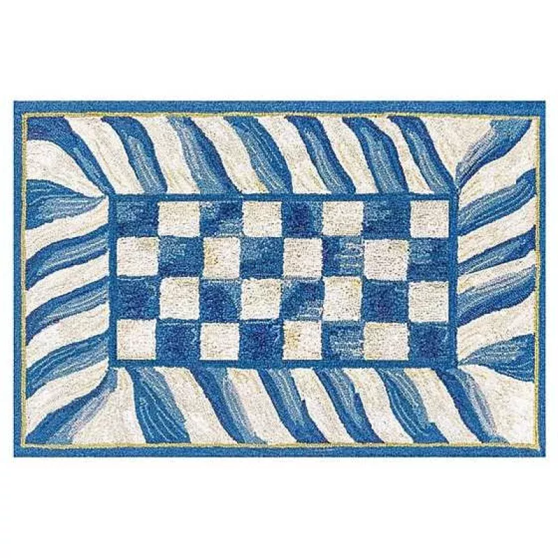 Truly Royal Check 2 X 3 Washable Rug