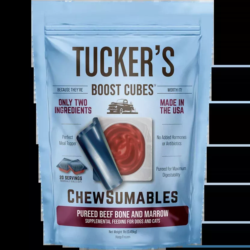 Tucker's Raw Frozen Boost Cubes For Dogs - Beef- 1lb Bag