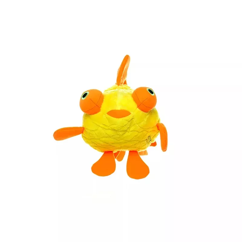 Tuffy’s Mighty Ocean Series Junior Goldfish Interactive Plush Dog Squeaker Toy
