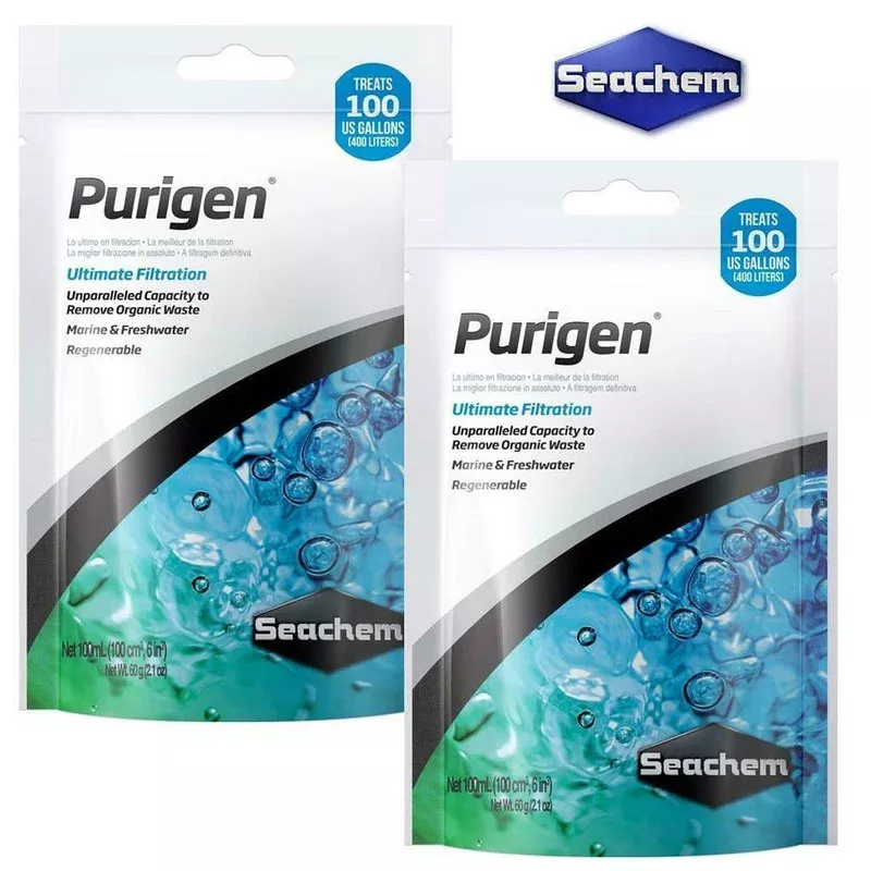 (TWO PACK) Purigen Bagged (100 mL) – Seachem