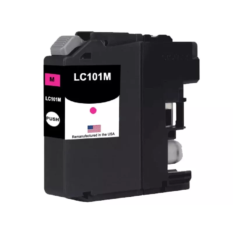 U.S. Remanufactured for Brother LC101XLM Magenta Ink Cartridge