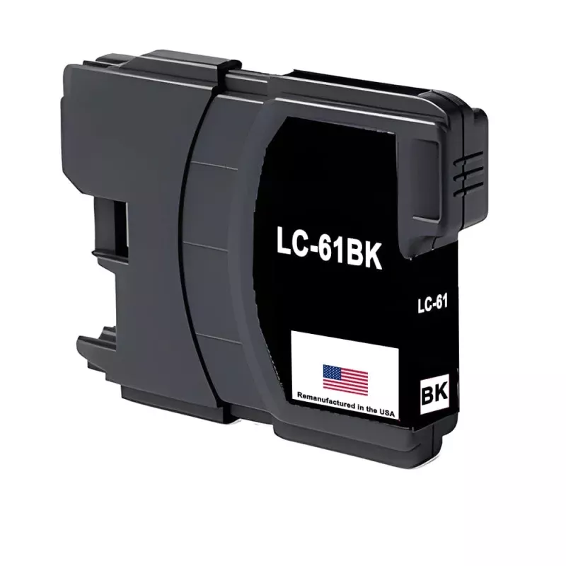 U.S. Remanufactured for Brother LC61BK Ink Cartridges Black