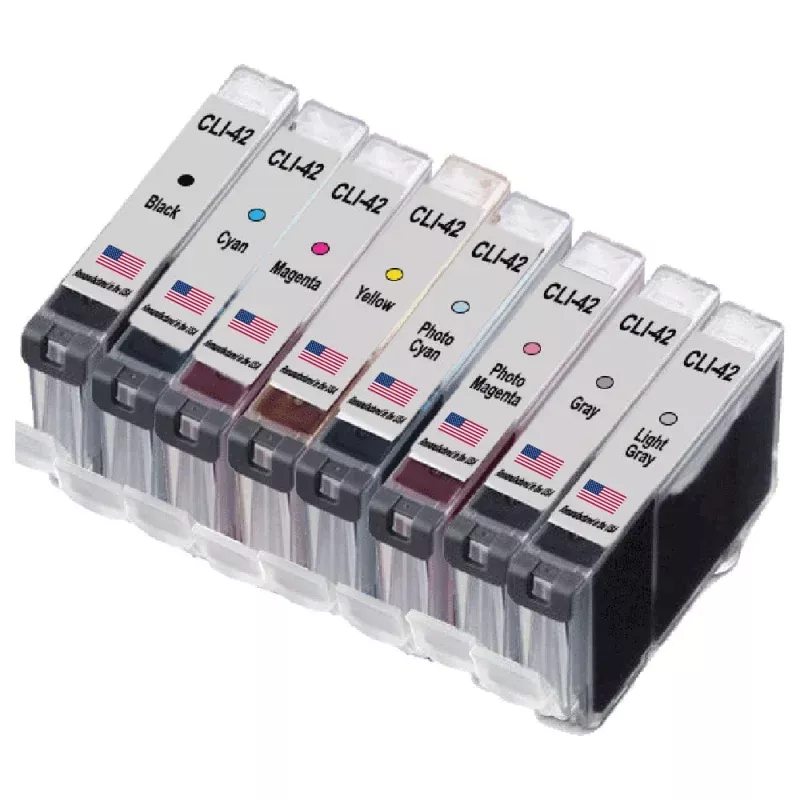 U.S. Remanufactured for Canon CLI-42 Color Combo 8 Pack