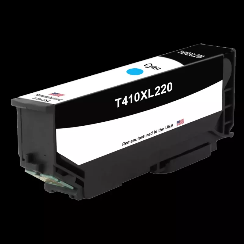 U.S. Remanufactured for Epson T410XL High Yield Cyan, T410XL220