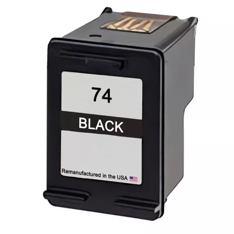 U.S. Remanufactured for HP 74 (CB335WN) Black Ink Cartridge