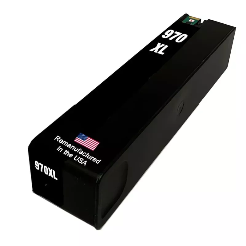 U.S. Remanufactured for HP 970XL (CN625AM) Black Ink Cartridge OEM Chip