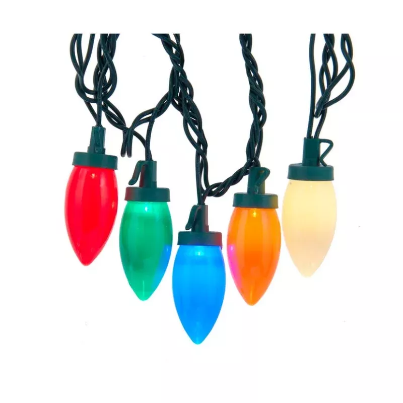 UL 25-Light Multicolored LED C9 Bulb Light