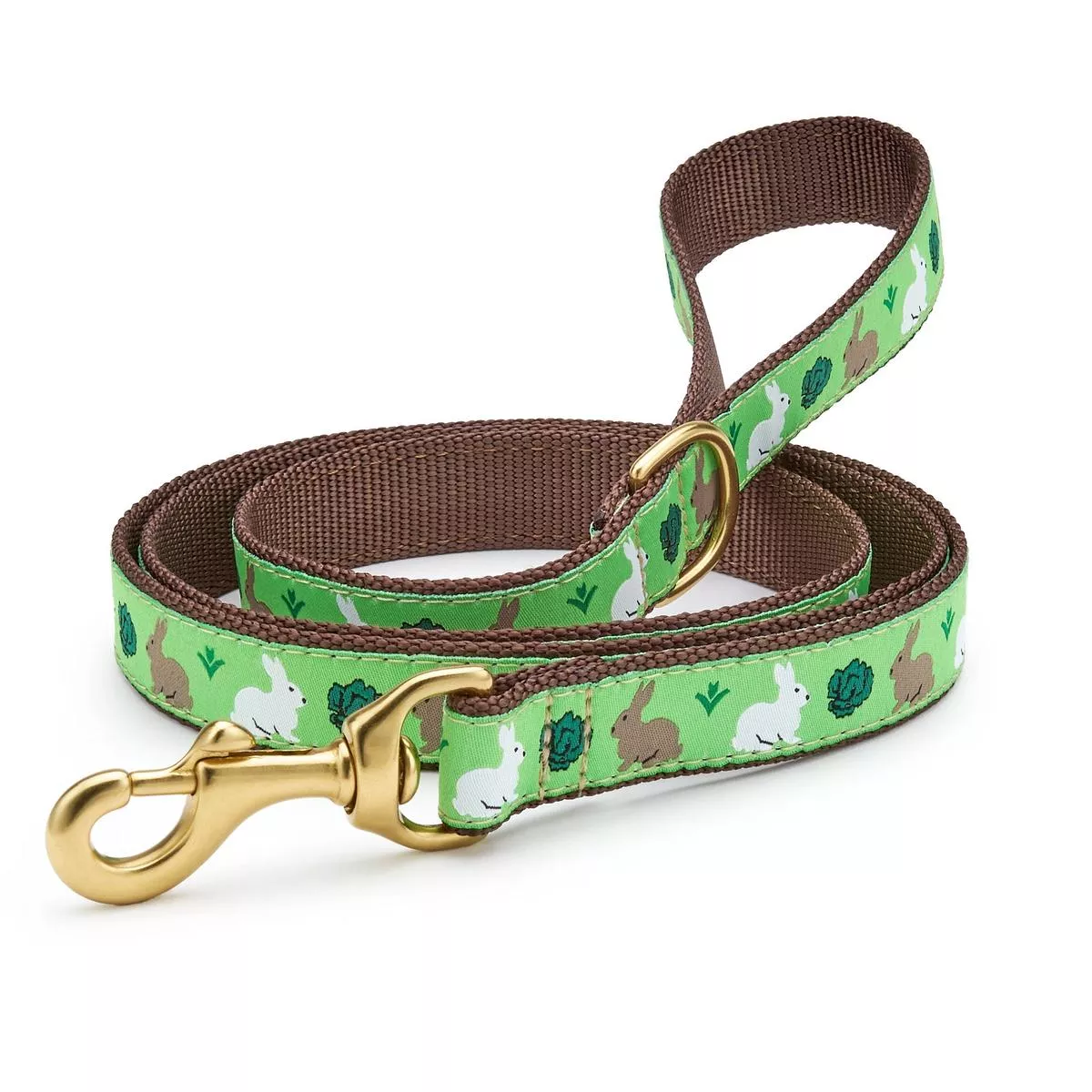 Up Country Garden Rabbit Cast Brass Dog Leash