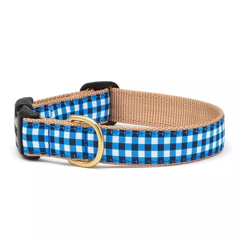 Up Country Navy Gingham Collar XL Wide