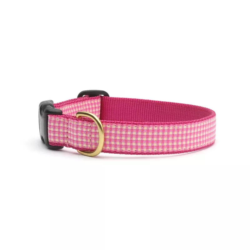 Up Country Pink Ginghams Collar XS Narrow