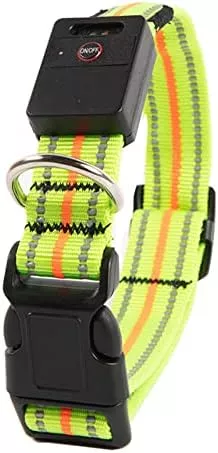 USB Rechargeable Dog Collar Light with Reflective Strips – Waterproof, Adjustable, Bright Illumination for Night Walking – Safe & Visible Dog Safety Light