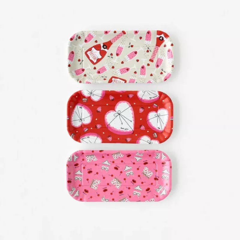 Valentine Paper Tray|Off White&Pink&Red