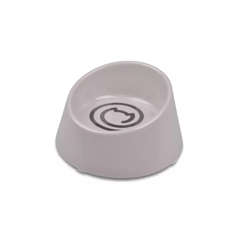 Van Ness Ecoware Raised Cat Bowl, Grey, 8 oz