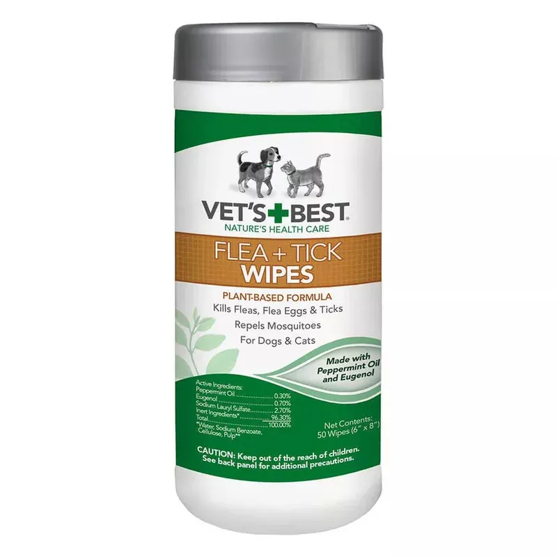 Vet’s Best Flea + Tick Wipes 50 ct