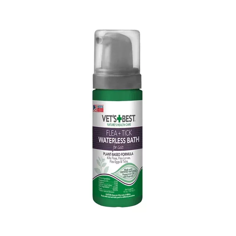 Vets Best Flea & Tick Waterless Bath for Cats
