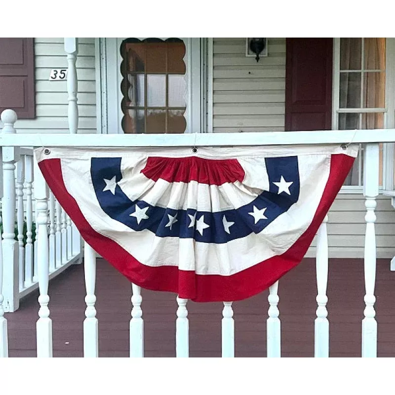 Vintage Flag Bunting 18X36