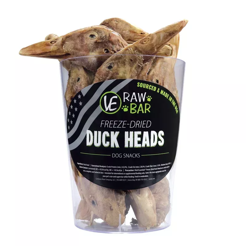 Vital Essentials Single Freeze-Dried Duck Head