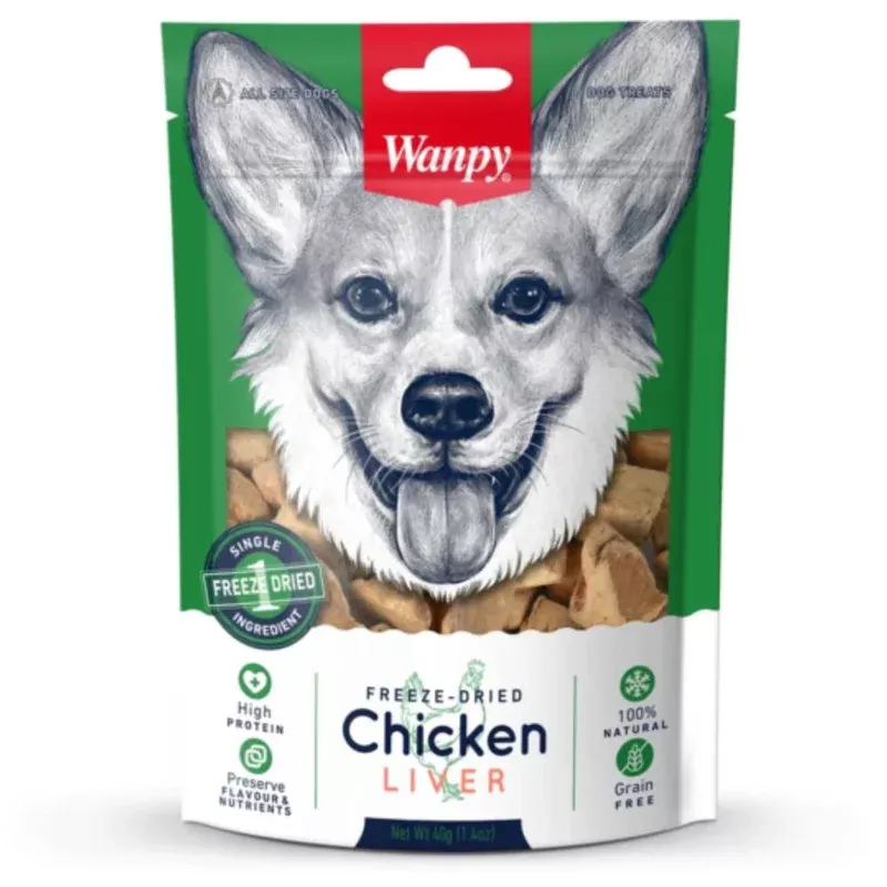 Wanpy Dog Freeze Dried Chicken Liver 40g