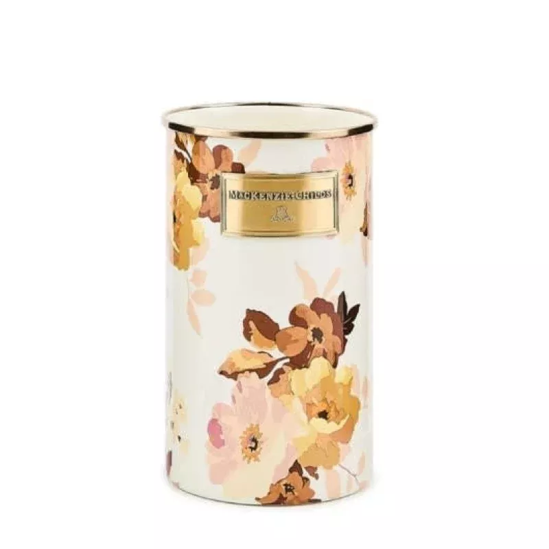 Wild Rose White Utensil Holder